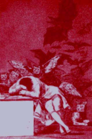Sleep of Reason, Goya, graphic shamelessly turnerized.